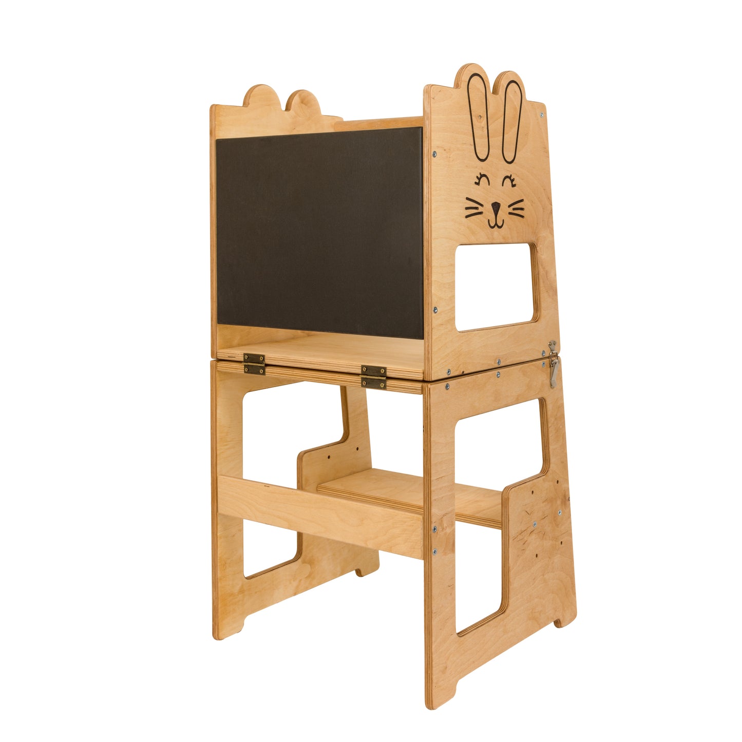 Učebnú vežu 2v1 Montessori je možné prerobiť na stôl a stoličku - Bunny