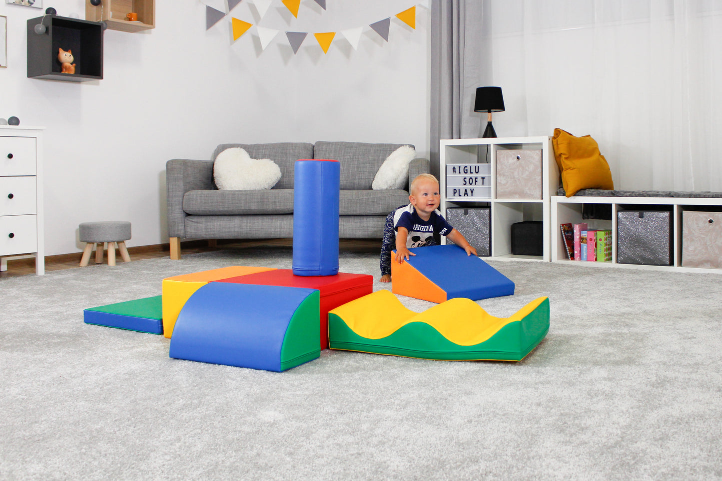 Soft Play Activity Set - Discoverer (#34_1, bright colours)