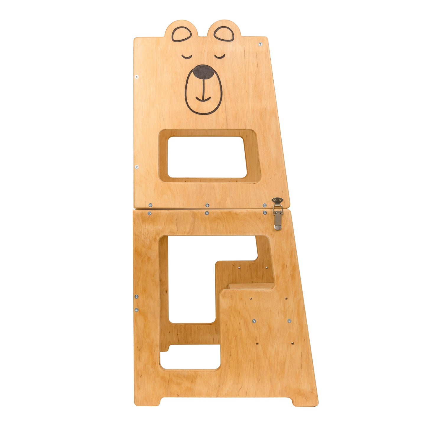 Učebnú vežu 2v1 Montessori je možné prerobiť na stôl a stoličku - Medveď