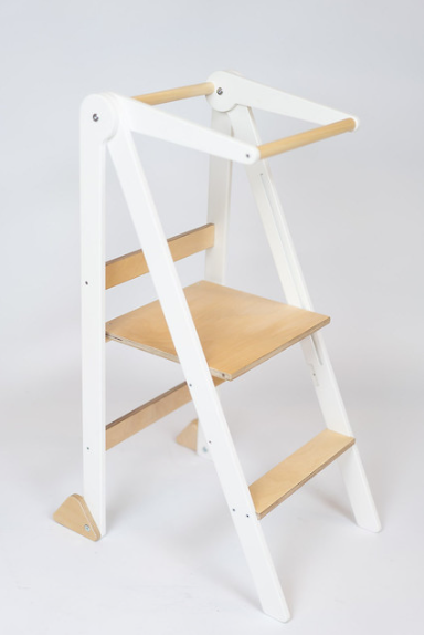 Foldable helper tower - white